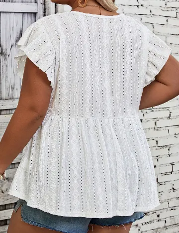 Bluza SHEIN CURVE, alb