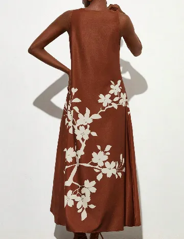 Rochie lunga Aveloria, maro
