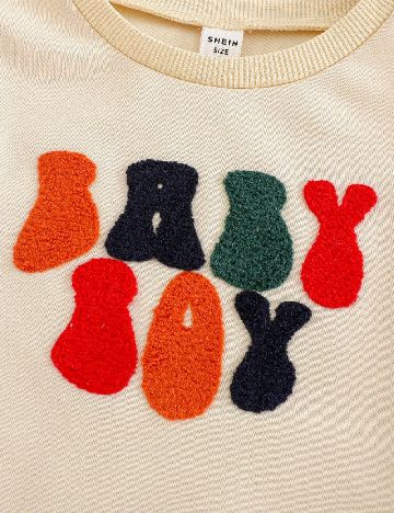 Compleu Cozy Pixies, crem/bleumarin