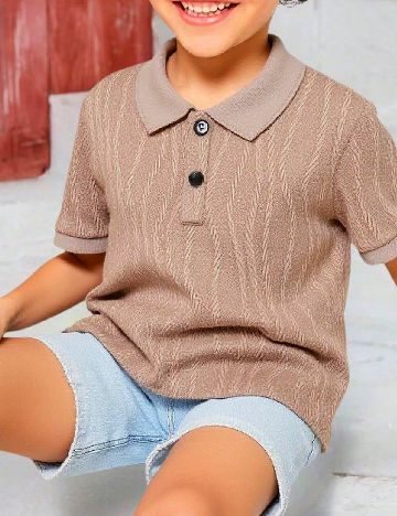Tricou Shein Kids, maro