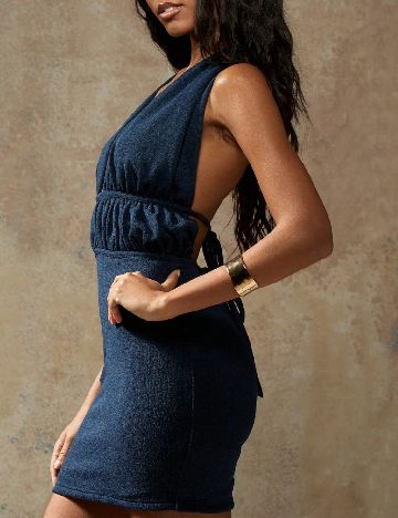 Rochie scurta SHEIN, bleumarin