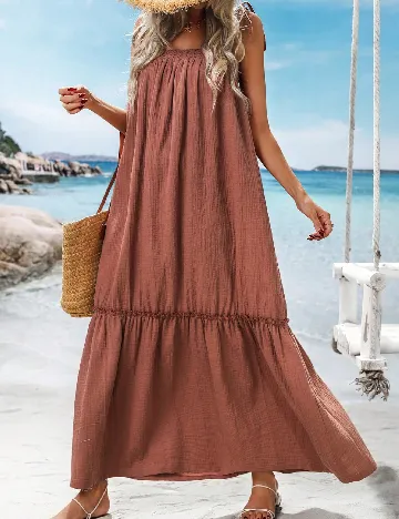 Rochie lunga SHEIN, maro