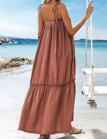 Rochie lunga SHEIN, maro