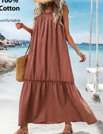 Rochie lunga SHEIN, maro