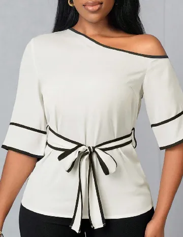 Bluza SHEIN, ecru