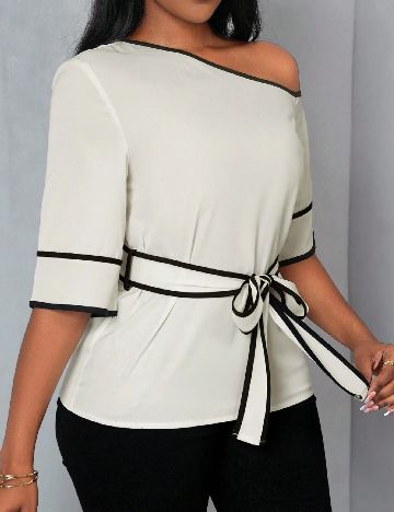 Bluza SHEIN, ecru