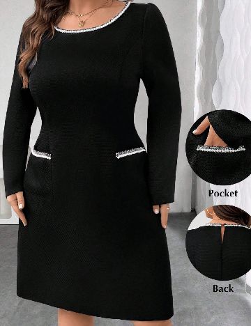 Rochie scurta SHEIN CURVE, negru