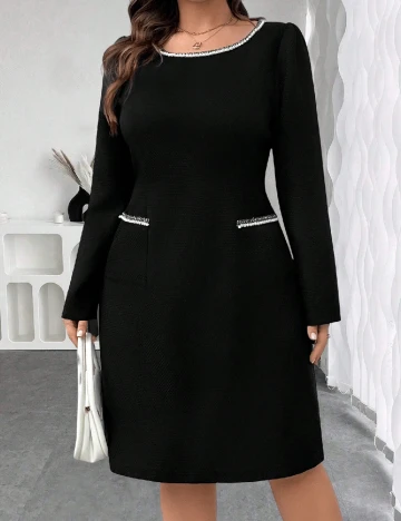 Rochie scurta SHEIN CURVE, negru