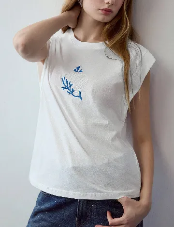 Tricou MOTF, alb