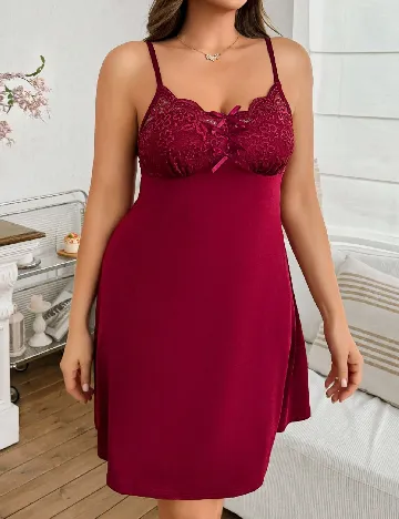 Rochie de noapte SHEIN CURVE, rosu