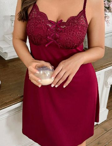 Rochie de noapte SHEIN CURVE, rosu