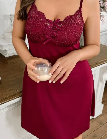 Rochie de noapte SHEIN CURVE, rosu