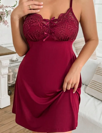 Rochie de noapte SHEIN CURVE, rosu