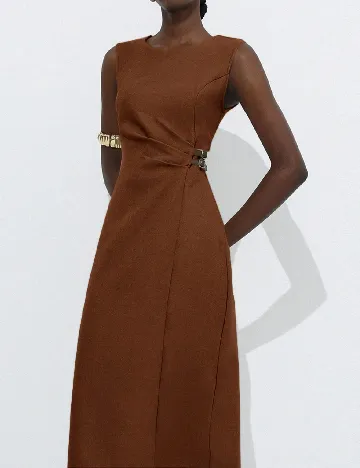 Rochie medie SHEIN, maro