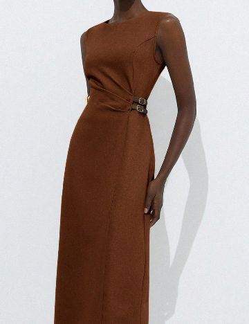 Rochie medie SHEIN, maro