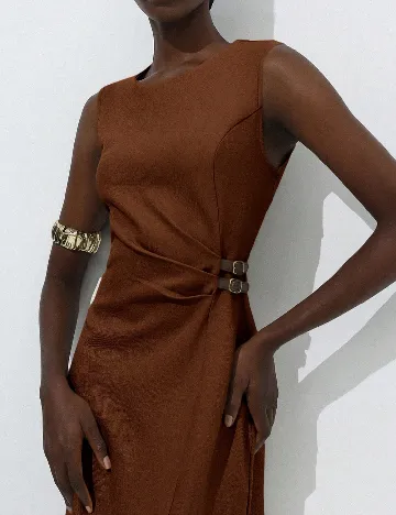 Rochie medie SHEIN, maro