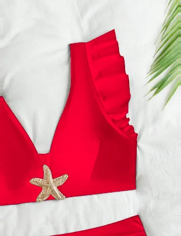 Costum de baie SHEIN, rosu