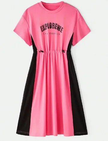 Rochie Shein Kids, roz/negru