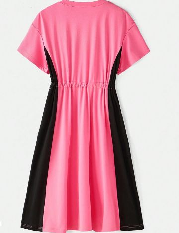 Rochie Shein Kids, roz/negru
