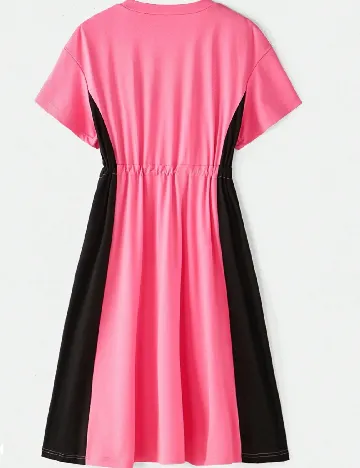 Rochie Shein Kids, roz/negru