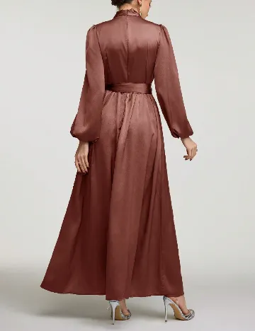 Rochie lunga SHEIN, roz pudra inchis