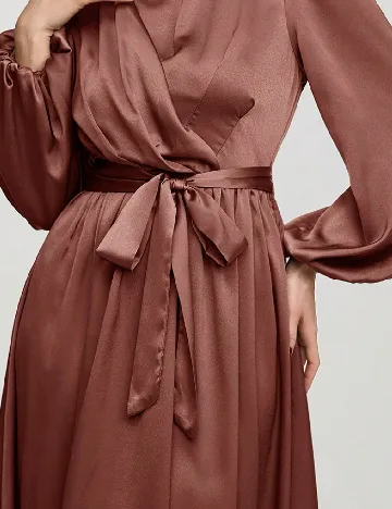 Rochie lunga SHEIN, roz pudra inchis