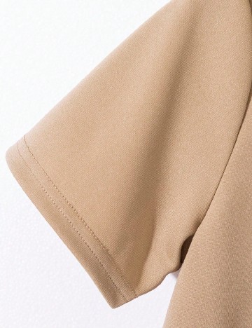 Compleu Shein Kids, negru/maro