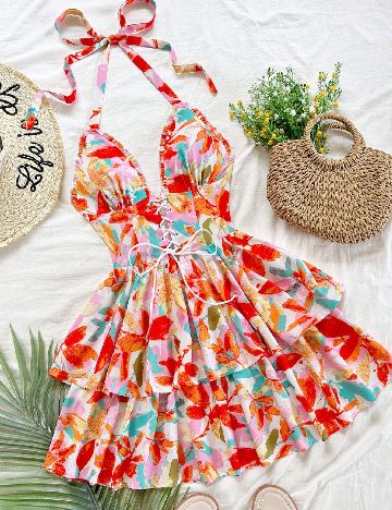Rochie scurta SHEIN, mix culori