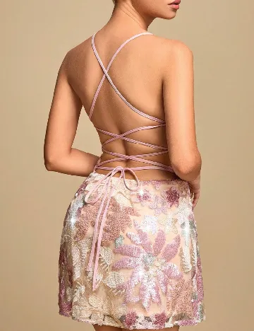 Rochie scurta SHEIN, roz