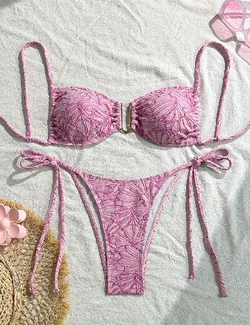 Costum de baie SHEIN, roz