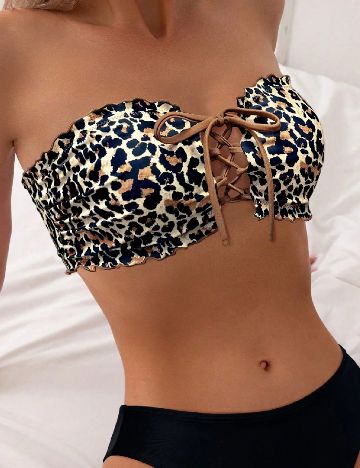 Sutien de baie SHEIN, animal print