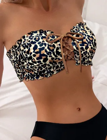 Sutien de baie SHEIN, animal print