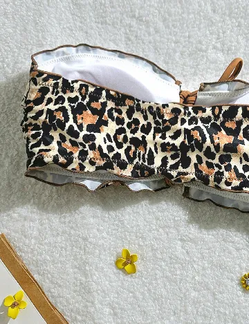 Sutien de baie SHEIN, animal print