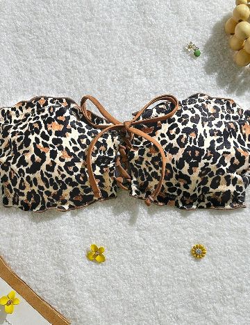 Sutien de baie SHEIN, animal print