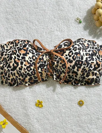 Sutien de baie SHEIN, animal print
