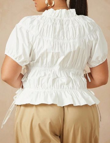 Bluza SHEIN CURVE, alb