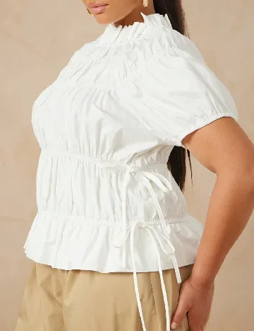 Bluza SHEIN CURVE, alb