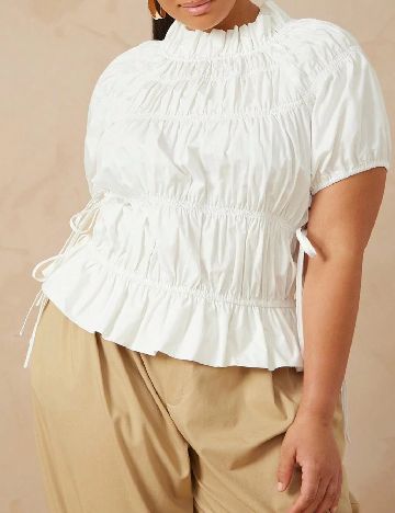 Bluza SHEIN CURVE, alb