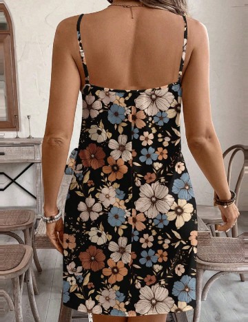 Rochie scurta SHEIN CURVE, floral print