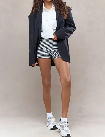 Pantaloni scurti Missguided, alb/negru