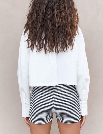 Pantaloni scurti Missguided, alb/negru