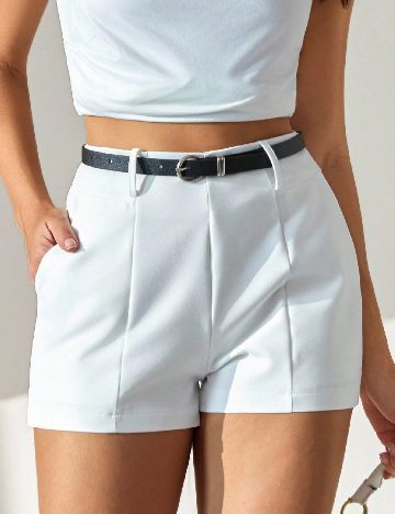Pantaloni scurti SHEIN, alb
