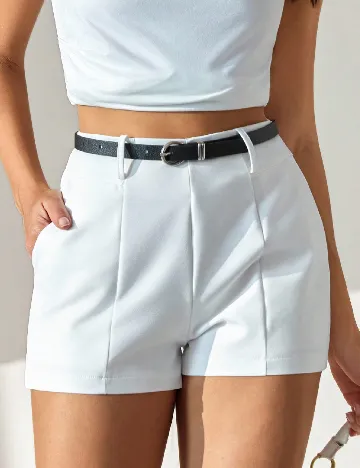 Pantaloni scurti SHEIN, alb