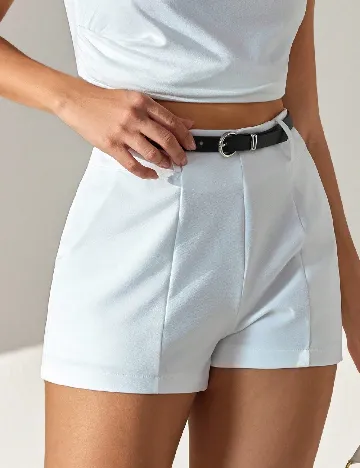 Pantaloni scurti SHEIN, alb