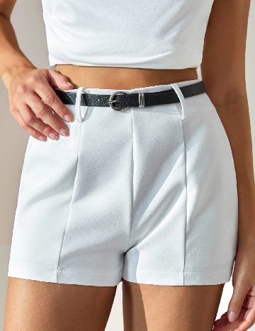 Pantaloni scurti SHEIN, alb