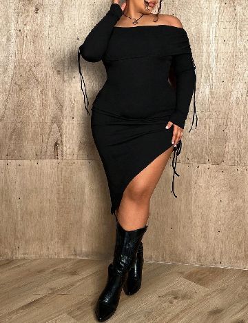Rochie scurta SHEIN CURVE, negru