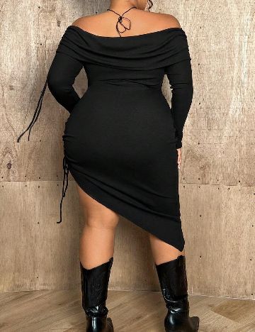 Rochie scurta SHEIN CURVE, negru