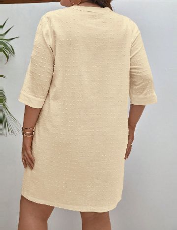 Rochie scurta SHEIN CURVE, crem