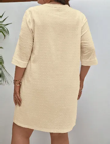 Rochie scurta SHEIN CURVE, crem