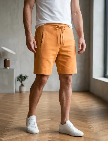 Pantaloni scurti Zara, portocaliu